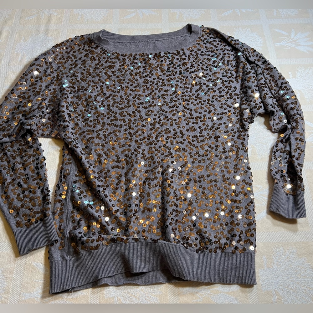 I.N.C. Women’s Tan Brownish with Copper Sequin all over front and Back